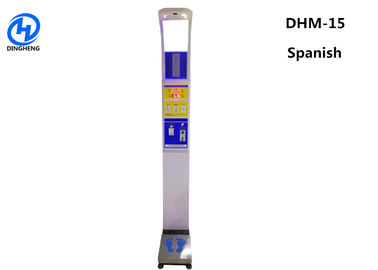 Medical BMI Index Ultrasonic Height And Weight Machine Including Blood Pressure Meter