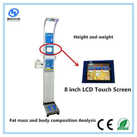 Ultrasonic height weight scales with blood pressure , temperature, fat mass  for medical  Equipment