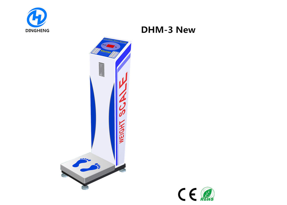 Portable Coin Weight Scale , Coin Operated Scale For Travel Big Digital Display